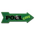 Signmission Pool Cave Arrow Sign Funny Home Decor 24in Wide P-ARROW8-999665